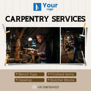 Carpenter Services facebook template