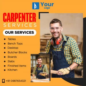 Carpenter Services whatsapp status template