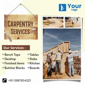 Carpenter Services Social Media template