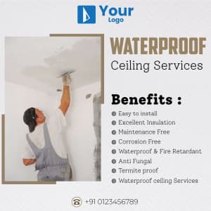 WaterProof Ceiling Services Instagram banner