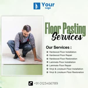 Floor Pasting Services poster