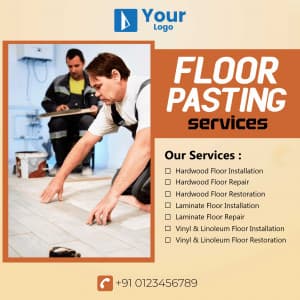 Floor Pasting Services custom template