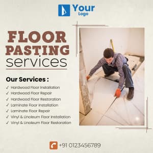 Floor Pasting Services Instagram banner