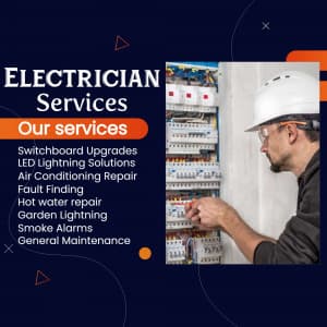 Electrician Services marketing poster