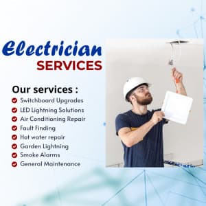 Electrician Services marketing flyer