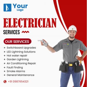 Electrician Services poster Maker