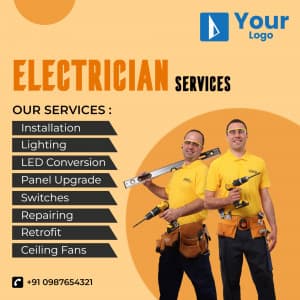 Electrician Services whatsapp status template