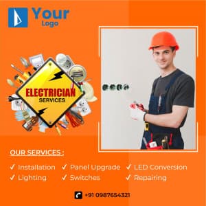 Electrician Services Social Media template