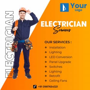 Electrician Services Instagram banner