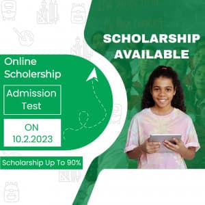 Scholarship Available facebook template