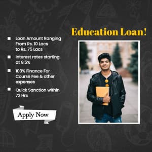 Providing Education Loans template