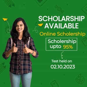 Scholarship Available poster
