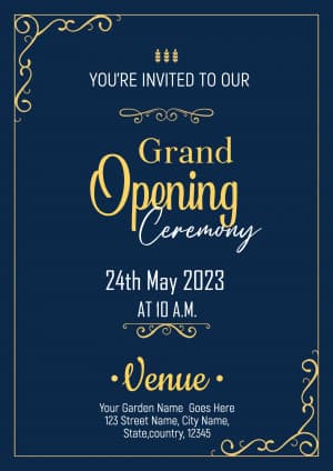 Grand Opening  (Invitation) poster