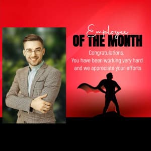 Employee of the Year/ Month marketing poster