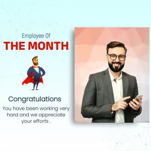 Employee of the Year/ Month Social Media poster