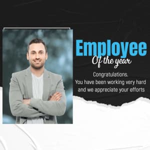 Employee of the Year/ Month creative template