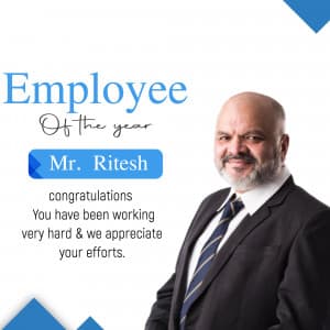 Employee of the Year/ Month whatsapp status template