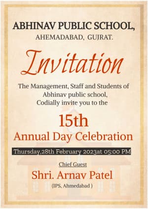 Annual function flyer