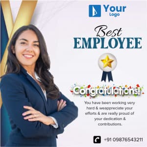 Employee of the Year/ Month custom template