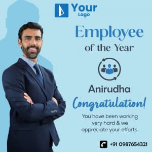 Employee of the Year/ Month banner