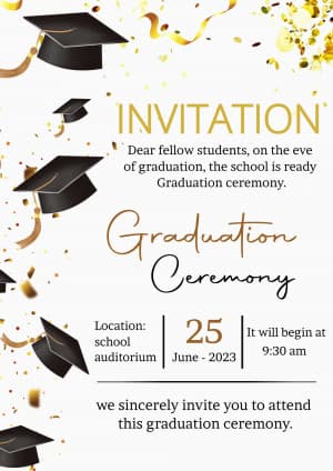 Graduation Ceremony creative template