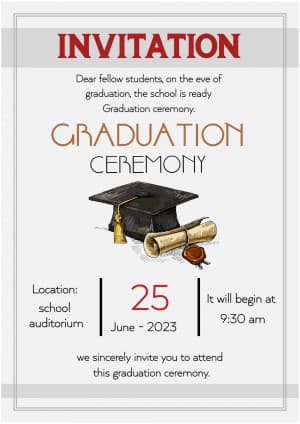 Graduation Ceremony Instagram Post template