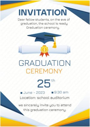 Graduation Ceremony facebook ad banner