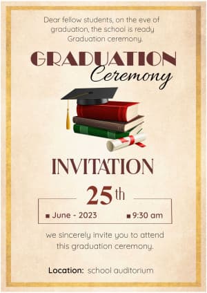 Graduation Ceremony facebook template