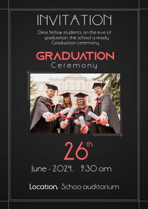 Graduation Ceremony Social Media template