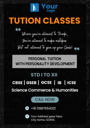 Tution Classes (A4) custom template