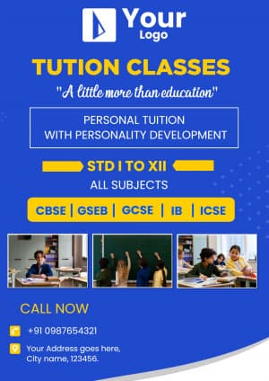 Tution Classes (A4) poster