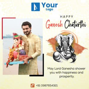 Ganesh Chaturthi Wishes Templates poster