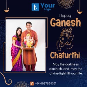 Ganesh Chaturthi Wishes Templates Instagram banner