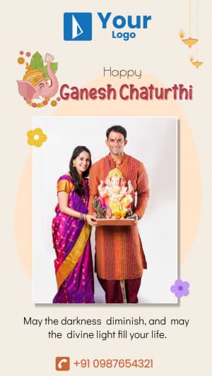 Ganesh Chaturthi Story marketing poster