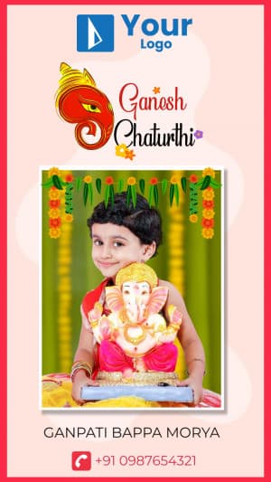 Ganesh Chaturthi Story whatsapp status template