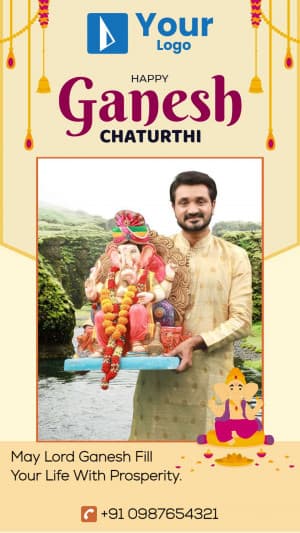 Ganesh Chaturthi Story Instagram Post template