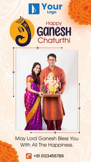 Ganesh Chaturthi Story Instagram banner