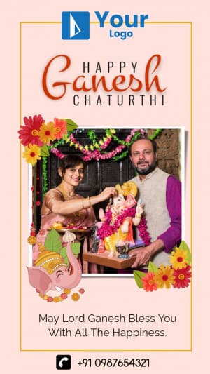 Ganesh Chaturthi Story creative template
