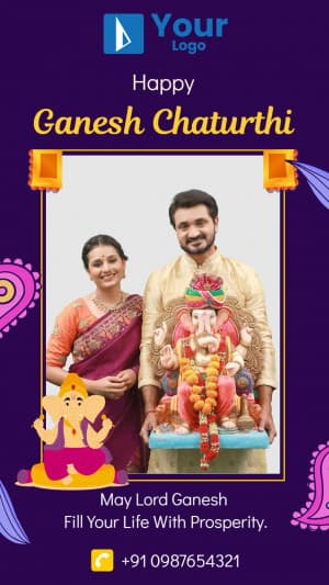 Ganesh Chaturthi Story poster Maker