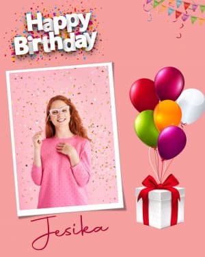 Birthday Poster facebook template