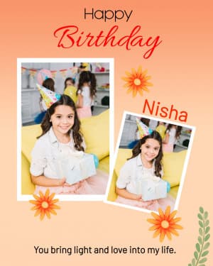 Birthday Poster Social Media template