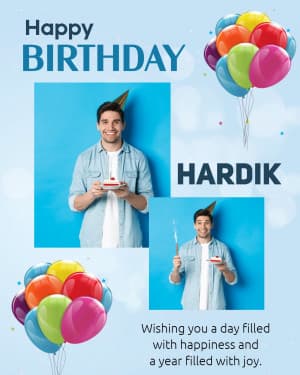 Birthday Poster custom template