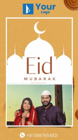 Eid Mubarak Wishes Social Media template