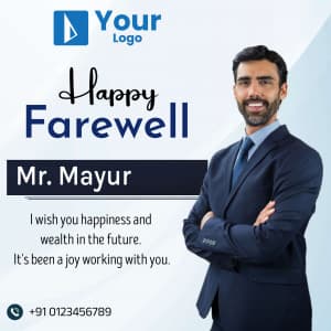 Happy Farewell facebook ad banner