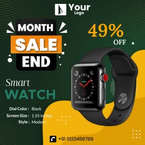 Month End Sale ad template