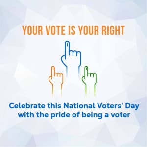 National Voters Day advertisement banner