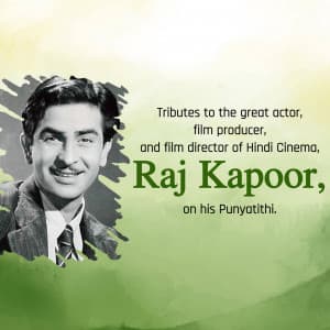 Raj Kapoor Punyatithi ad post