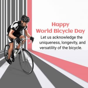 World Bicycle Day marketing poster