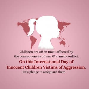 International Day of Innocent Children Victims of Aggression Instagram Post