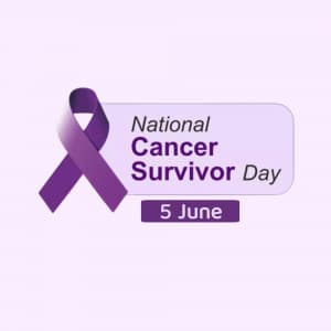 Cancer Survivors Day marketing poster